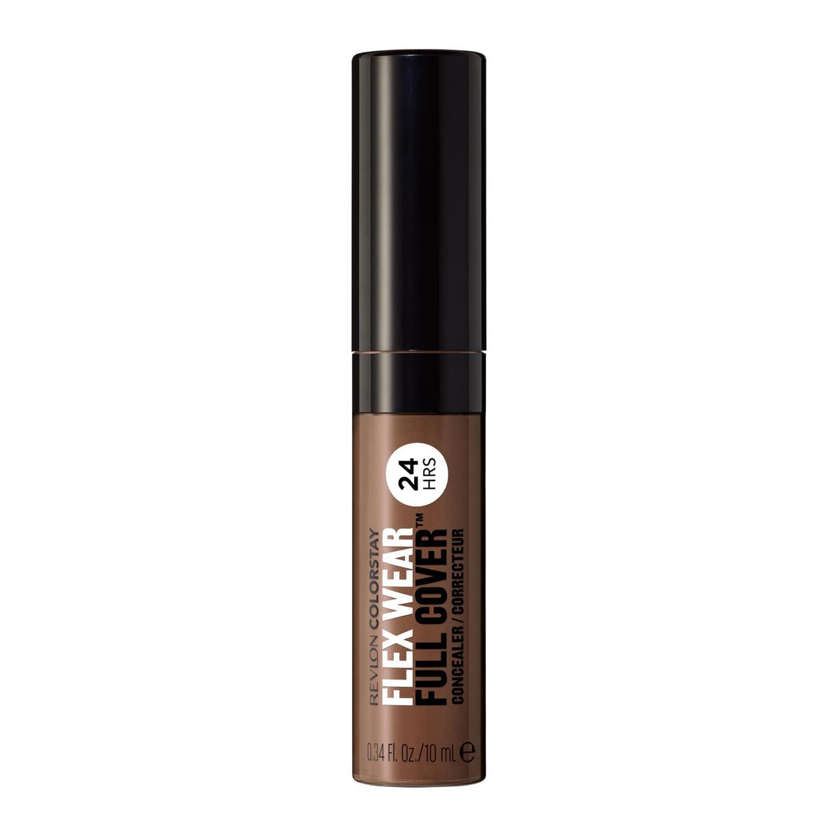 Revlon ColorStay Flex Wear, Full Cover Non-Creasing Concealer, Infused with Hyaluronic Acid & Vitamin E, Flexible Longwear, 078 Truffle, 0.34 fl oz/ 10ml