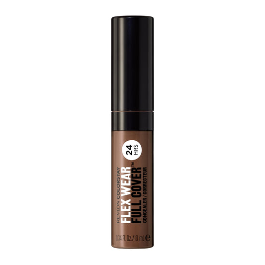 Revlon ColorStay Flex Wear, Full Cover Non-Creasing Concealer, Infused with Hyaluronic Acid & Vitamin E, Flexible Longwear, 078 Truffle, 0.34 fl oz/ 10ml