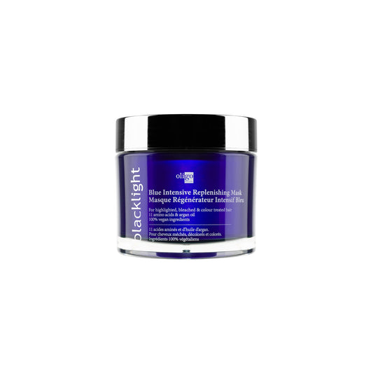 Oligo Professionnel Blacklight Blue Intensive Replenishing Hair Mask for Colour Treated Hair and Growth with 11 Amino Acids | Damaged Hair Treatment Mask | Sulfate Free Hair Mask, 200g