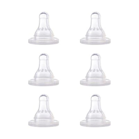 First Essentials By NUK Nipple, Slow Flow, 6 Pack