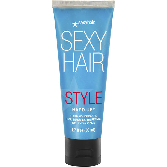 SexyHair Style Hard Up Hard Holding Gel Extreme Hold Non-Flaking Formula All Hair Types, 50ML Travel Size