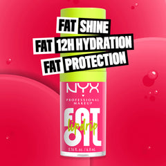 NYX Professional Makeup Lip Gloss, High Shine, Non-Sticky FInish, 12 Hours Hydrating, Fat Applicator, With Squalane, Raspberry and Cloudberry Oils, Fat Oil Lip Drip, Shade: FOLLOW BACK (Peach)