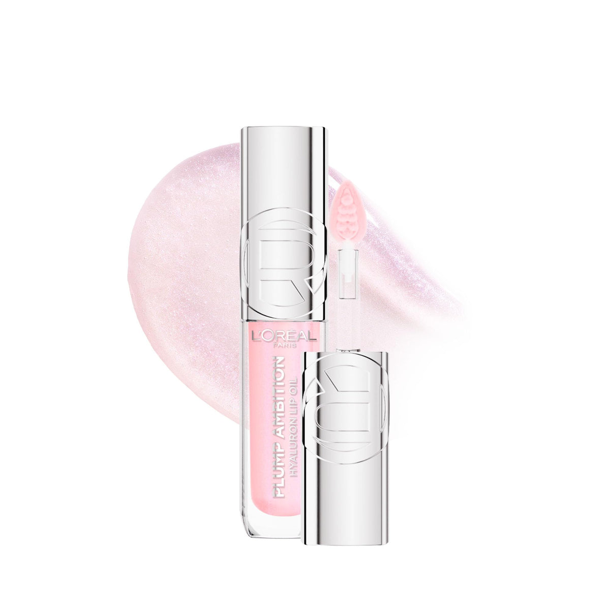 L’Oreal Paris Plump Ambition Tinted Lip Oil, Plumping Lip Gloss, Gentle Tingling, Non Sticky, Hydrating and Moisturizing, Infused with Hyaluronic Acid, Shade 101 CRYSTAL CLEAR, 5 ml