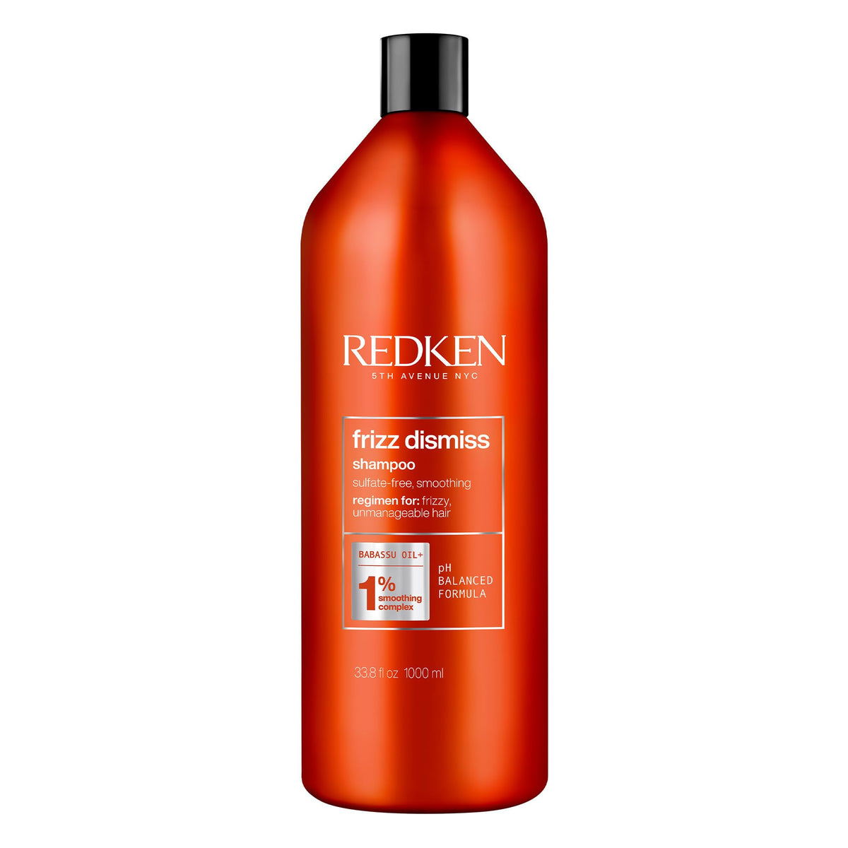 Redken Frizz Dismiss Shampoo with Humidity Protection, Sulfate Free, Gently Cleanses, Smooths, Adds Shine, Weightless Long-Lasting Control, For Frizzy Hair