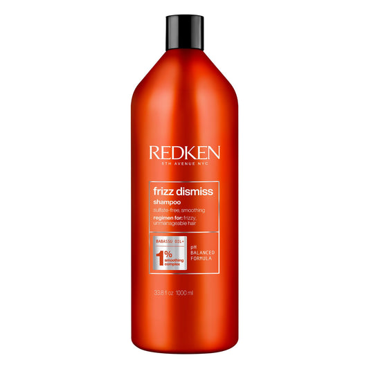 Redken Frizz Dismiss Shampoo with Humidity Protection, Sulfate Free, Gently Cleanses, Smooths, Adds Shine, Weightless Long-Lasting Control, For Frizzy Hair