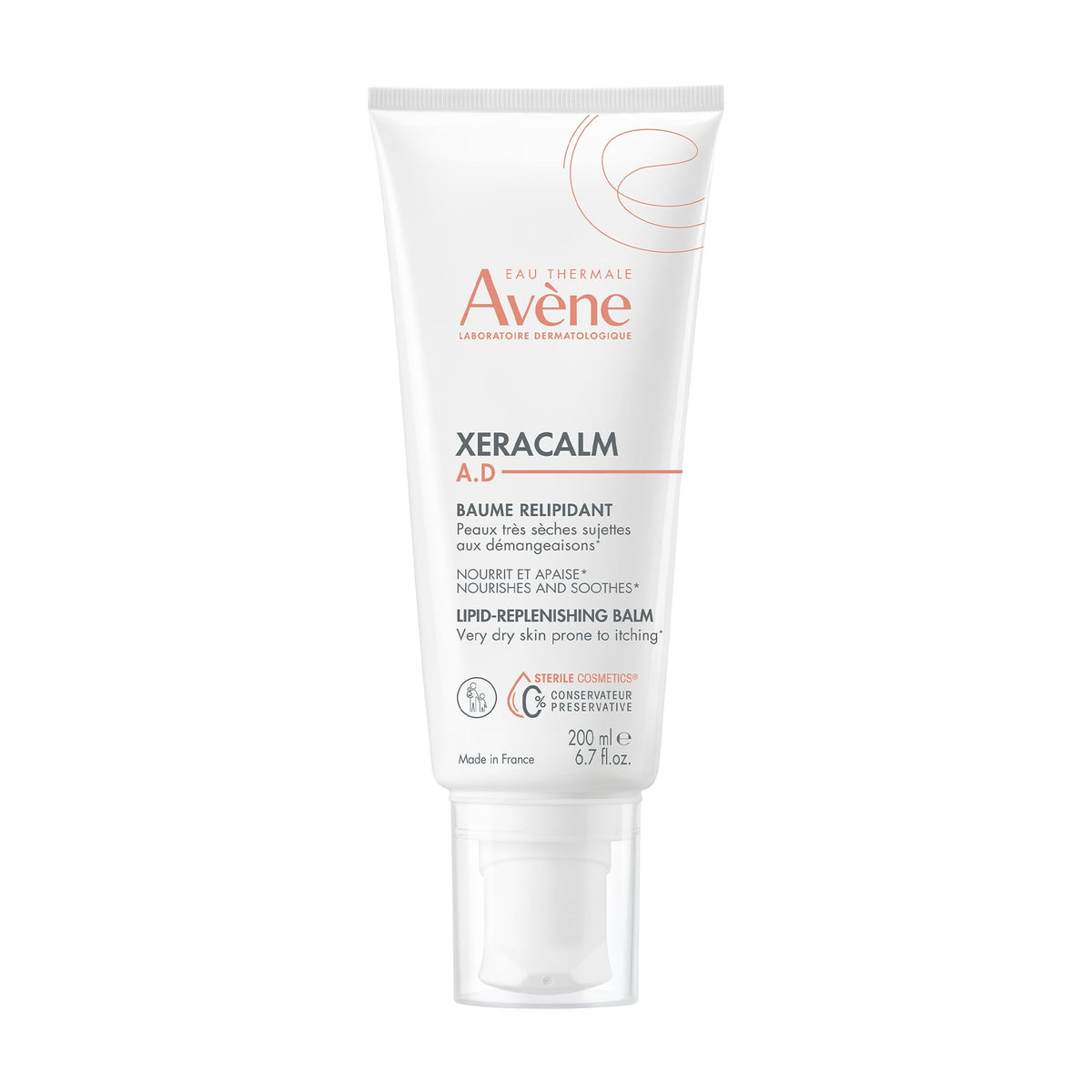 Avene Xeracalm A.D Lipid-Replenishing Balm, 6.76 Fl Oz