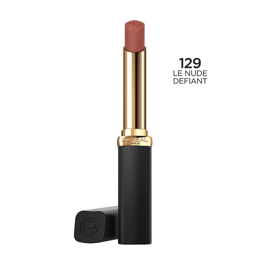 L’Oréal Paris Colour Riche Intense Volume Matte Lipstick - Up to 16H Wear, infused with Hyaluronic Acid - Le Nude Defiant, 1.8 g