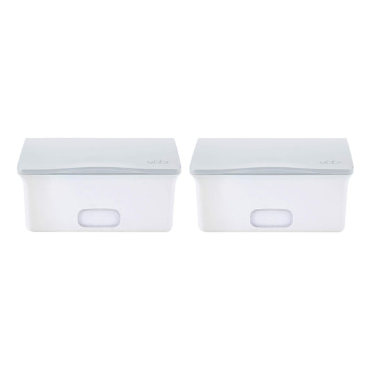 Ubbi Twin Pack Wipes Dispenser, White