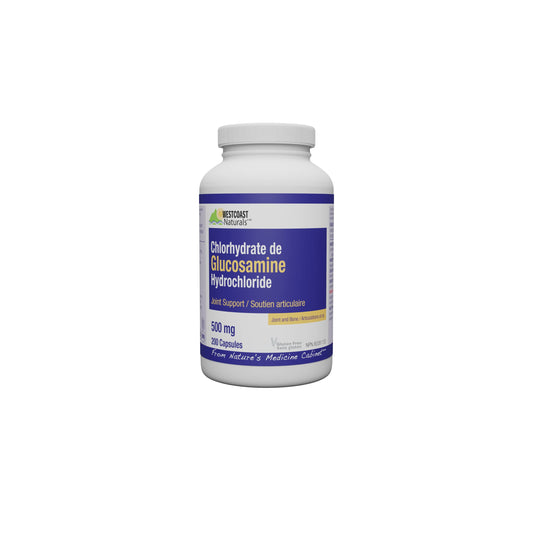 WESTCOAST NATURALS Glucosamine Hydrochloride Capsules, 200 Count
