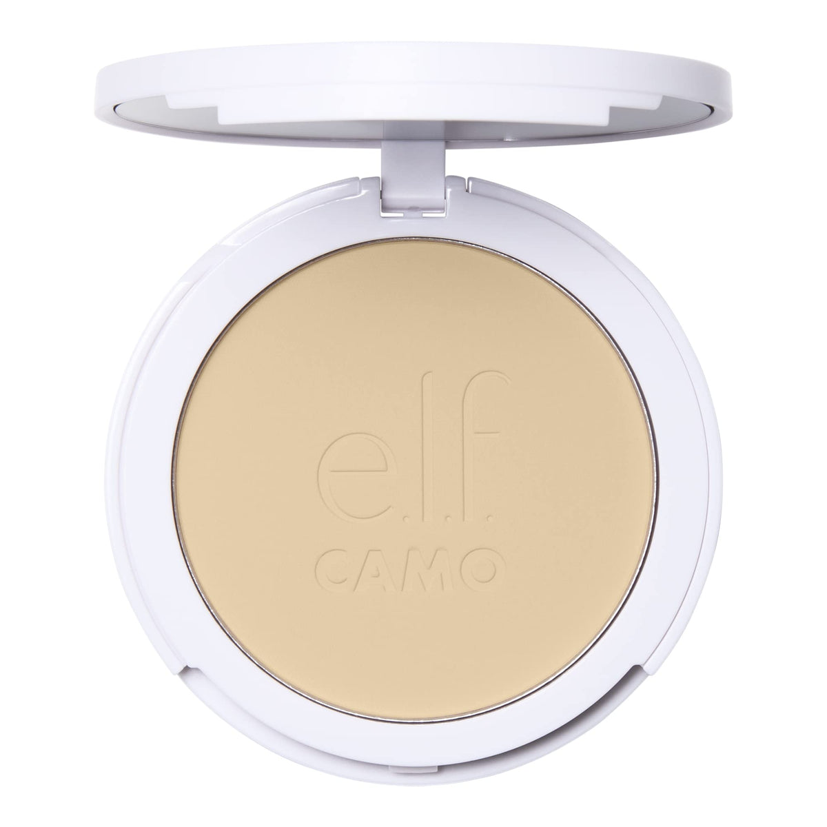 e.l.f. Camo Powder Foundation, Primer-Infused Buildable & Long-Lasting Medium-to-Full Coverage Foundation, Fair 150 C