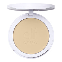 e.l.f. Camo Powder Foundation, Primer-Infused Buildable & Long-Lasting Medium-to-Full Coverage Foundation, Fair 150 C