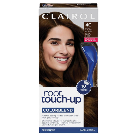 Clairol Root Touch-Up Permanent Hair Dye, 4G Dark Golden Brown Hair Color, 1 Count