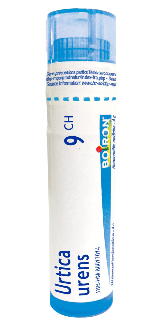 Boiron Urtica urens 9ch,Homeopathic medicine. Each tube contains 4 g (approximately 80 pellets)