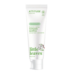 ATTITUDE Kids Fluoride-Free Toothpaste, Made in Canada, Plant- and Mineral-Based Ingredients, Vegan, Sugar-Free, EWG Verified, Coconut and Mint 120 grams