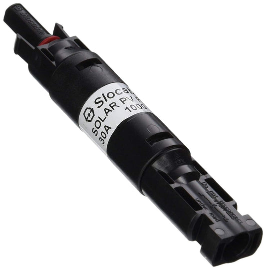 Renogy 30A MC4 Waterproof in-Line Fuse Holder w/Fuse, Black