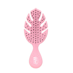 Wet Brush Go Green Mini Detangler, Pink - Detangling Travel Hair Brush - Ultra-Soft IntelliFlex Bristles Glide Through Tangles with Ease - Gently Loosens Knots - Minimize Pain, Split Ends and Breakage