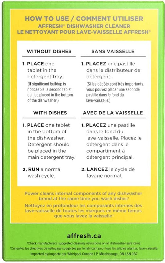 Affresh Dishwasher Cleaner Tablets - 6 Count
