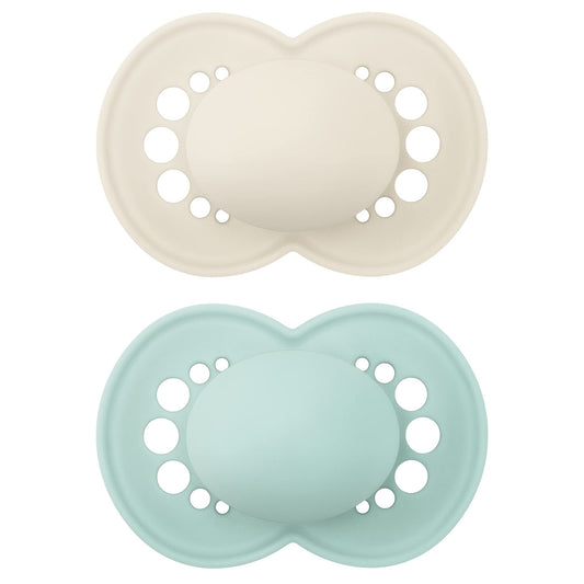 MAM Original Matte Baby Pacifiers 16+ Months, Binky For Newborn Babies, BPA-Free Skin Soft Silicone Nipple, Easy To Clean, Developed With Medical Experts, 4 Pack, Made In Europe