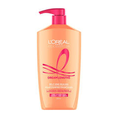 L’Oréal Paris Hair Expertise Dream Lengths Restoring Shampoo with Vegetal Keratin and Castor Oil, for All Types of Long Hair, Visibly Repairs Damage and Seals Split Ends, 828ml