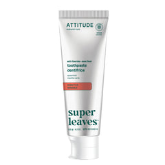 ATTITUDE Sensitive Toothpaste with Fluoride, Spearmint Flavor, EWG Verified, Vegan, Sugar-Free, Plant & Mineral-Based Ingredients, Clean Oral Care, 120 grams