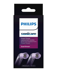 Philips Sonicare Power Flosser Quad Stream Tips, Compatible with Philips Sonicare Power Flosser Only, 2-Pack, HX3062/00