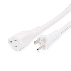 Amazon Basics 3-Foot Extension Cord - 13 Amps, 125V - 2-Pack, White
