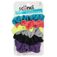 Scunci 6pc Assorted Bright scrunchies