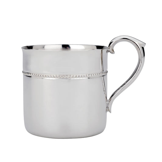 Reed And Barton 766 Royal Bead Silverplate Baby Cup