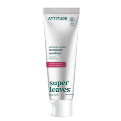 ATTITUDE Complete Care Toothpaste with Fluoride, Spearmint Flavor, EWG Verified, Vegan, Sugar-Free, Plant & Mineral-Based Ingredients, Clean Oral Care, 120 grams