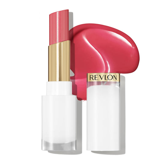 Revlon Super Lustrous Glass Shine Balm, Hydrating Tinted Lip Balm, Sheer, Glossy Shiny Finish, 006 Girly Swirly, 0.11 oz