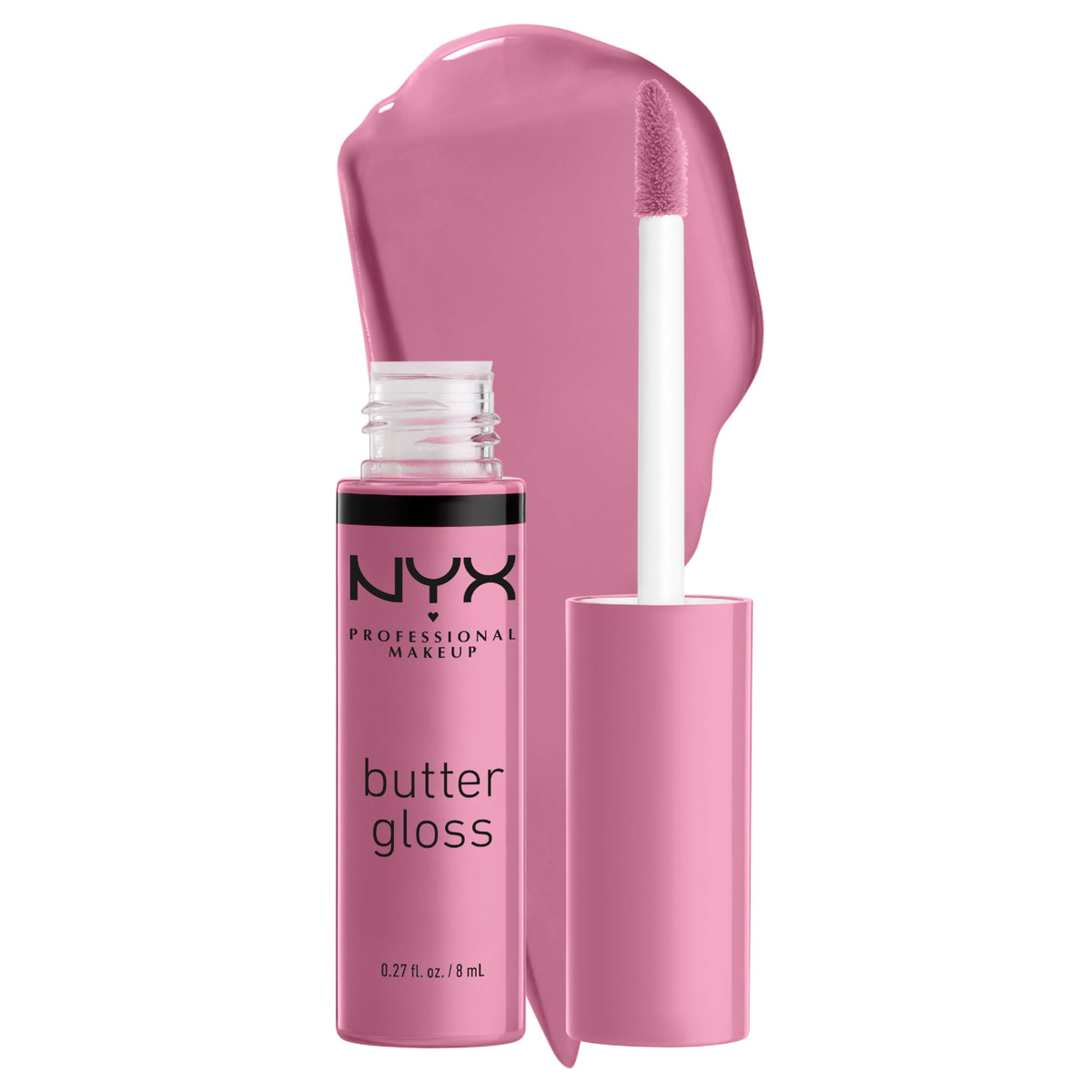 NYX PROFESSIONAL MAKEUP Butter Gloss, Lip Gloss, Non-Sticky - Éclair (Pink)