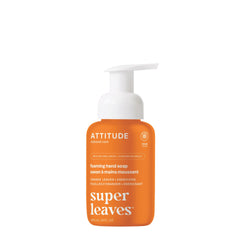 ATTITUDE Foaming Hand Soap, Made in Canada, EWG Verified, Dermatologically Tested, Plant and Mineral-Based, Vegan Personal Care Products, Orange Leaves, 295 mL