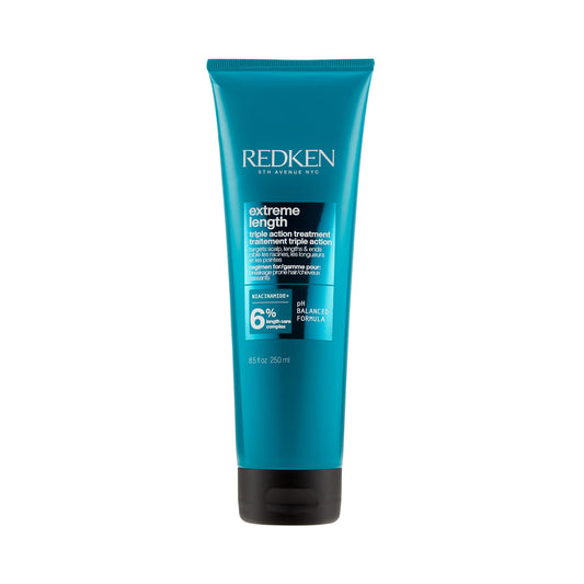Redken Treatment Mask for Damaged Hair, Infused with Biotin, Extreme Length, Rinse-Out, For All Hair Types, 250 ML
