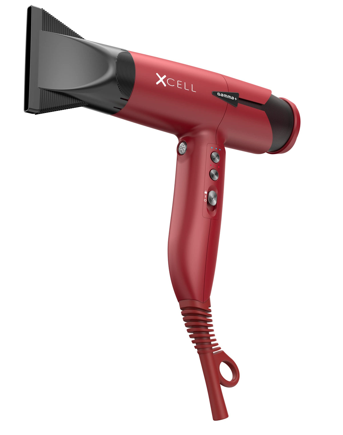 GAMMA+ XCell Professional Ultra-Lightweight Hair Dryer, Matte Red