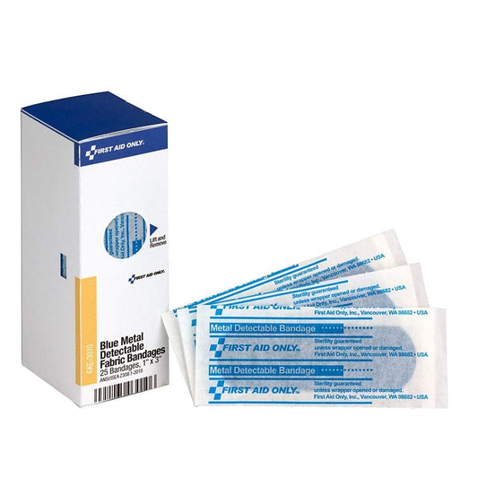 Smart Compliance Refill 1" x 3" Blue Metal Detectable Bandages
