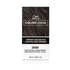 COLORCHARM Permanent Liquid Hair Color for Gray Coverage | 3NW Dark Natural Warm Brown | 1.42 Fl Oz | 42 ml - Packaging May Vary