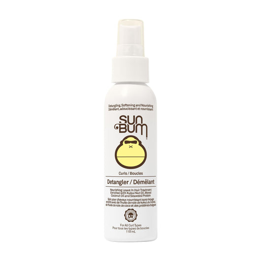 Sun Bum Curls & Waves Detangler Vegan and Cruelty Free Moisturizing Hair Treatment for Wavy and Curly Hair 118 ml