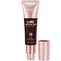 L'Oréal Paris Lumi Le Glow Tint, Glowy Skin Tint Foundation, Lightweight Buildable Coverage, Water-Based Formula, Deep Cool 430, 25 ml