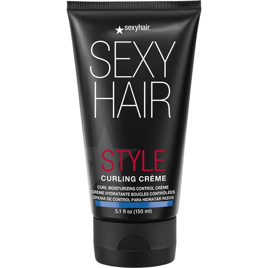 SexyHair Style Curling Crème Curl Moisturizing Control Crème, 5.1 Oz | Light Control | Maintains Moisture and Combats Frizz