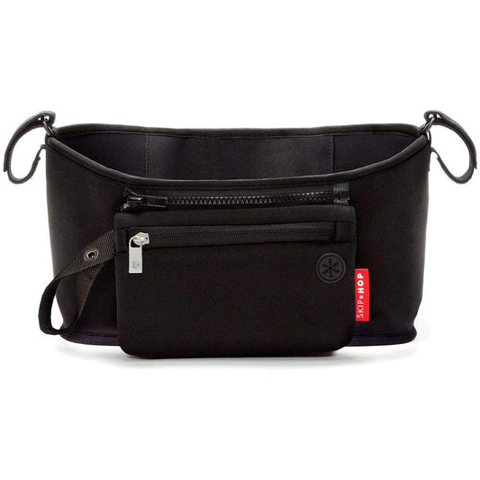 Skip Hop Universal Stroller Organizer: Insulated Beverage and Essentials Stroller Caddy, Black