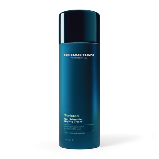 Sebastian Professional Twisted Curl Magnifier Cream | Curl Magnifier Hair Styling Cream | Weightless, Touchable Defined Natural-Looking Curls | 4.9 fl oz | 145 ml | Packaging May Vary