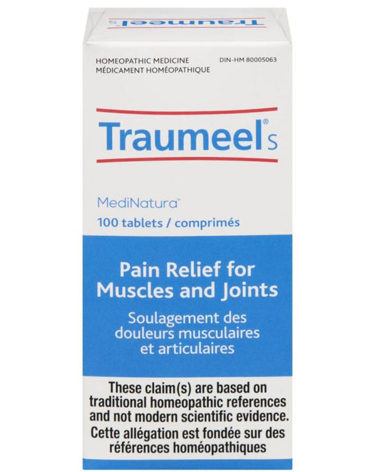 MediNatura Traumeel S Pain Relief of Muscle, Joint, Back, Arthritis, Injury, Exercise Related Pain & Soreness - Arnica + 13 Active Ingredients - 100 Tablets