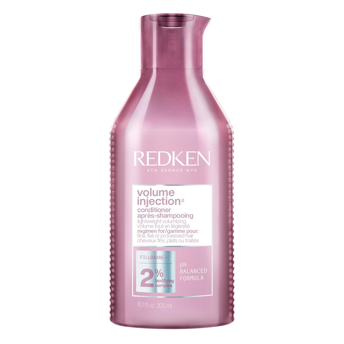 Redken Volume Injection, Volume Conditioner For Fine Flat Hair, Lightweight Moisture, Soft And Shiny Finish for Voluminous Hair, Paraben-Free, 300ml