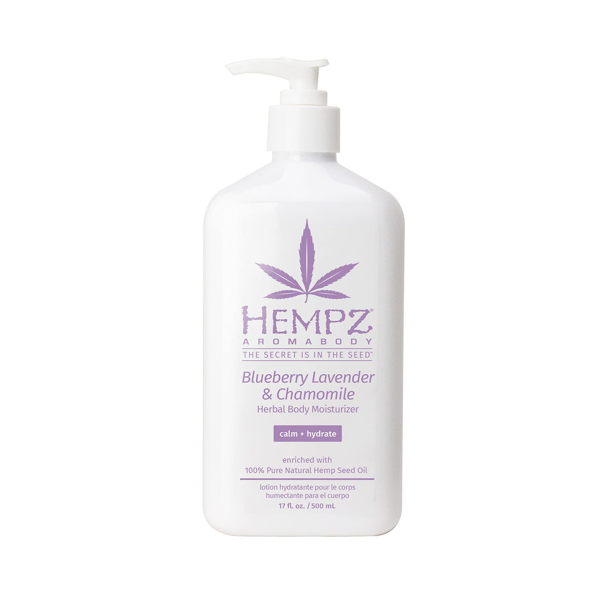 Hempz Aromabody Blueberry Lavender & Chamomile Herbal Body Moisturizer, 17 oz