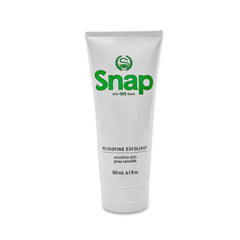 Snap Gentle Facial Scrub Microfine Exfoliant for Sensitive Skin, Contains 100% Natural Pumice and Extracts of Tea Tree, Chamomile & Aloe Vera, Made in Canada, 180ml
