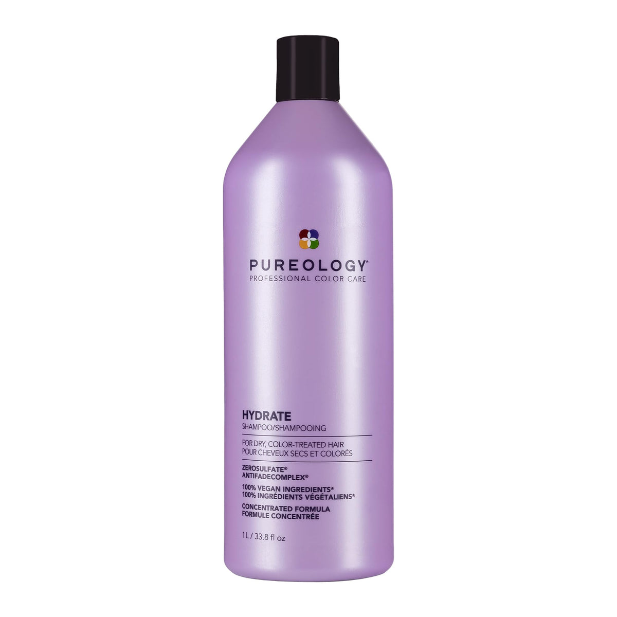 Pureology Hydrate Nourishing Shampoo | For Dry, Color Treated Hair | Sulfate-Free | Silicone-Free | Vegan - 1L