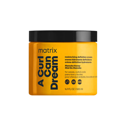 Matrix Moisturizing Leave-in Cream, For Curly & Coily Hair, Moisturizes & Defines Curls, A Curl Can Dream Conditioning Treatment, Infused wtih Manuka Honey, 500ml