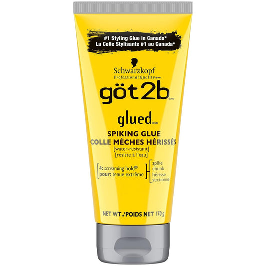 Schwarzkopf Got2b Glued Spiking Glue, Hair Styling, 6-Ounce Tube