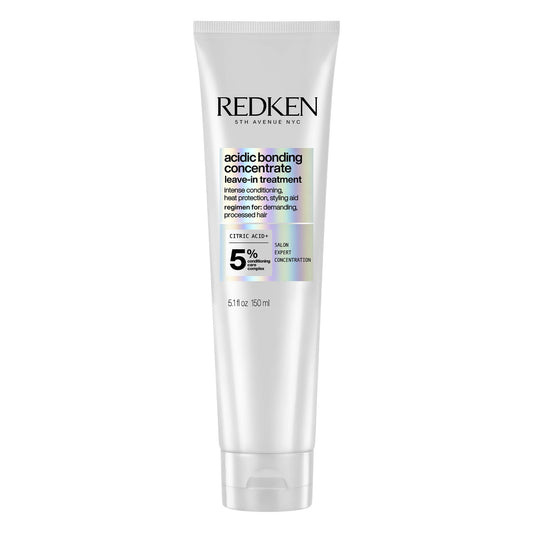 Redken Bonding Leave In Conditioner for Damaged Hair, Acidic Bonding Concentrate, Heat Protectant, Leave In Treatment For Deep Repair, For All Hair Types, 150 ml
