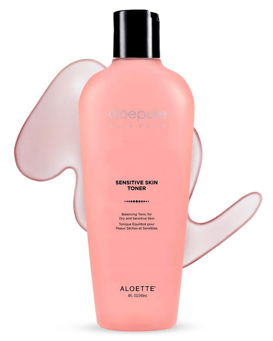 Sensitive Skin Toner Balancing Tonic for Dry and Sensitive Skin, Conditions & Calms Skin, Cucumber & Aloe Vera, Cruelty Free, 8 Fl Oz